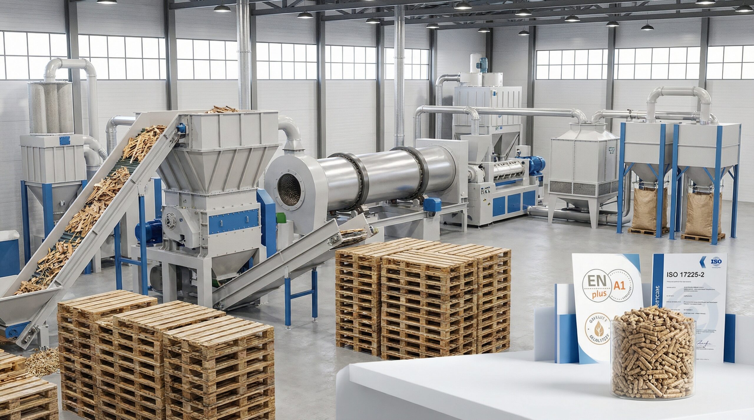 pellets de palettes recyclées