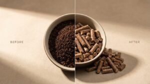 pellets marc de café